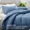 Soft Lightweight Goose Down Alternative Comforter Bedding Set with Wrinkle Resistant Breathable